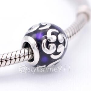 Authentic PANDORA Purple Zen Charm - 790491EN13